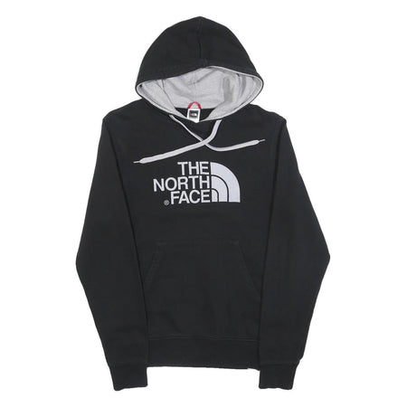 THE NORTH FACE Mens Black Hoodie XS Cotton Blend Pullover Logo Sweatshirt