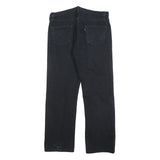 LEVI'S 501 Mens Jeans Black Regular Straight Denim Medium W36 L34 Classic Button