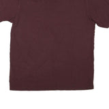 CARHARTT Mens Maroon Pocket T-Shirt L Short Sleeve Crew Neck Cotton Blend