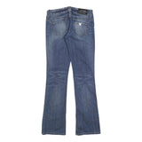 GUESS Womens Blue Regular Flared Denim Medium W30 L32 Jeans Cotton Blend Zip