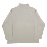 TRAILER Mens Beige Xl Roll Neck Cotton Blend Sweatshirt Pullover