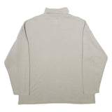 TRAILER Mens Beige Xl Roll Neck Cotton Blend Sweatshirt Pullover