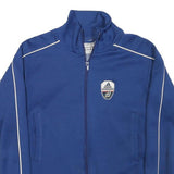 ADIDAS Womens Blue Track Jacket XS Polyester Blend Zip Plain Sports Casual