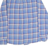 FAT FACE Womens Blue Check Shirt UK 10 Long Sleeve Cotton Casual Blouse
