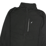 NAUTICA Womens Black 2XL Polyester Zip Jacket Plain Casual Lightweight