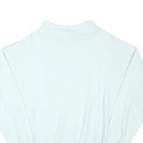 TRIGEMA Mens White & Light Grey Sport Pullover Sweatshirt M Cotton Blend Casual