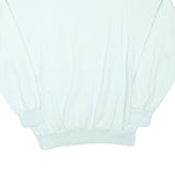 TRIGEMA Mens White & Light Grey Sport Pullover Sweatshirt M Cotton Blend Casual