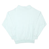 TRIGEMA Mens White & Light Grey Sport Pullover Sweatshirt M Cotton Blend Casual