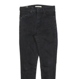 LEVI'S Womens Jeans Black Slim Skinny Denim Medium W29 L30 Zip Closure Classic