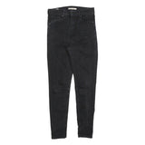 LEVI'S Womens Jeans Black Slim Skinny Denim Medium W29 L30 Zip Closure Classic