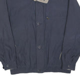 WESTMINSTER Mens Navy Blue Classic Jacket L Polyester Blend Zip Plain