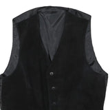 Womens Black Button Closure Classic Jacket S Polyester Blend Plain Stylish