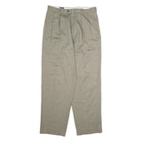 TOMMY HILFIGER Mens Cotton Beige Regular Straight Trousers W34 L30 Classic