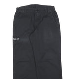 RED KAP Mens Cotton Blend Black Relaxed Straight Trousers W31 L28 Workwear Zip