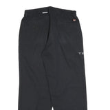 RED KAP Mens Cotton Blend Black Relaxed Straight Trousers W31 L28 Workwear Zip