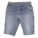 WRANGLER Mens Shorts Blue Denim Casual L W34 Classic Cotton Blend