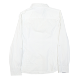 TOMMY HILFIGER Mens White S Cotton Blend Shirt Button Down Pocket