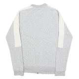PUMA Womens Grey & Cream Cotton Blend Zip Jacket UK 12 Casual Sportswear