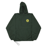 CHAMPION Mens Green Polyester Blend Outdoor Jacket 2XL Hooded Zip Shell