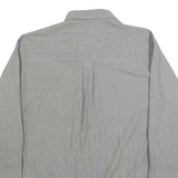 CHAPS RALPH LAUREN Mens Grey & Blue Check Shirt L Classic Button Down Casual