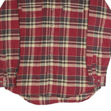 FIELD & STREAM Mens Red & Cream Plaid Shirt XL Cotton Blend Casual Outdoor