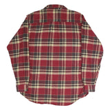 FIELD & STREAM Mens Red & Cream Plaid Shirt XL Cotton Blend Casual Outdoor