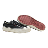 LEVI'S Platform Trainers Black Canvas Womens UK 5