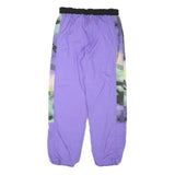 MAGIC Mens Joggers Purple & Multicoloured S W32 L29 Polyester Blend Casual