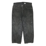 LEVI'S Womens Jeans Black Regular Straight Denim Stone Wash W36 L26 Casual Fit