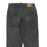 LEVI'S Womens Jeans Black Regular Straight Denim Stone Wash W36 L26 Casual Fit