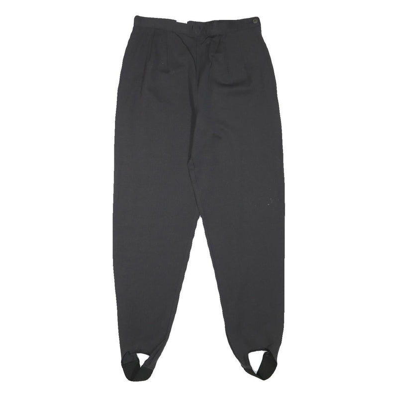 CHARLES VOGELE Womens Relaxed Black Trousers W27 L29 Zip Polyester Blend