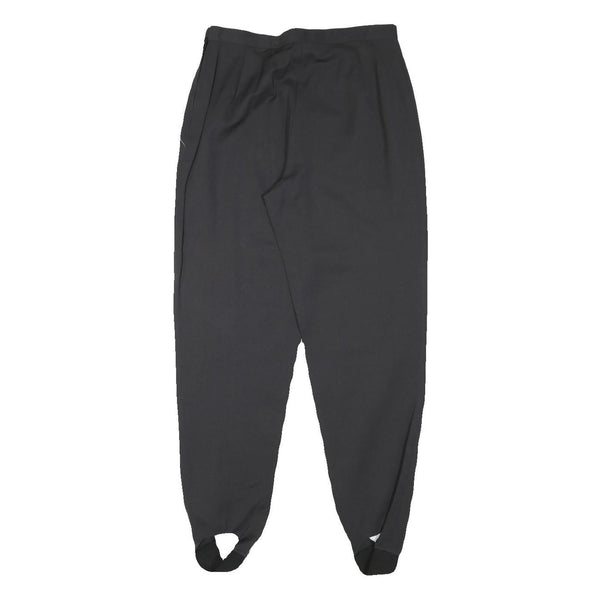 CHARLES VOGELE Womens Relaxed Black Trousers W27 L29 Zip Polyester Blend