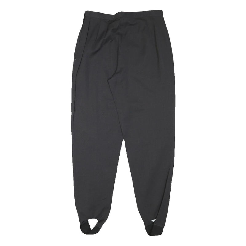 CHARLES VOGELE Womens Relaxed Black Trousers W27 L29 Zip Polyester Blend