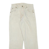 WRANGLER Mens Regular Fit Jeans White Cotton Blend W26 L27 Classic Zip Closure
