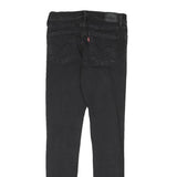 LEVI'S Womens Jeans Black Slim Skinny Denim Medium W28 L31 Stretch Cotton Blend