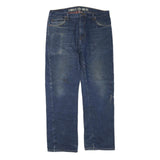 DICKIES Mens Jeans Blue Cotton Blend Regular Straight Denim W36 L32 Workwear