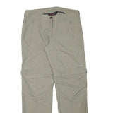 MAMMUT Womens Regular Beige Polyester Blend Zip Trousers W32 L31 Outdoor Hiking