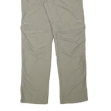 MAMMUT Womens Regular Beige Polyester Blend Zip Trousers W32 L31 Outdoor Hiking