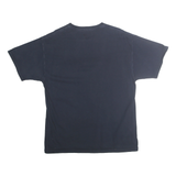 CHAMPION Mens Black Graphic T-Shirt L Short Sleeve Crew Neck Cotton Casual