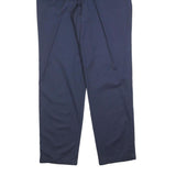 DOCKERS Womens Cotton Blend Navy Regular Straight Trousers W30 L34 Classic