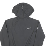 JACK WOLFSKIN Womens Black Hooded Jacket S Nylon Texapore Outdoor Zip
