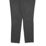 REVIEW Mens Cotton Blend Black Slim Straight Trousers W36 L32 Classic Casual Zip
