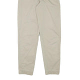 LOGG Womens Slim Beige Cotton Blend Trousers W24 L28 Zip Casual Stylish