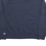 CHAMPION Mens Blue Crew Neck XL Cotton Blend Sweatshirt Pullover Logo