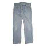 LEVI'S 501 Mens Jeans Blue Regular Straight Denim Light W36 L34 Classic Zip