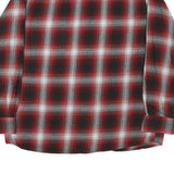 HOBBS CREAK Mens Red & Black Check Shirt XL Cotton Blend Long Sleeve Button