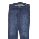 CALVIN KLEIN JEANS Mens Regular Straight Denim Dark Blue W32 L28 Stylish Zip