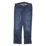 CALVIN KLEIN JEANS Mens Regular Straight Denim Dark Blue W32 L28 Stylish Zip