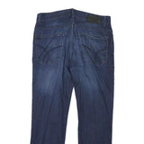 CALVIN KLEIN JEANS Mens Regular Straight Denim Dark Blue W32 L28 Stylish Zip