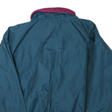 COLUMBIA Mens Blue & Burgundy Outdoor Jacket 2XL Polyester Blend Zip Windbreaker